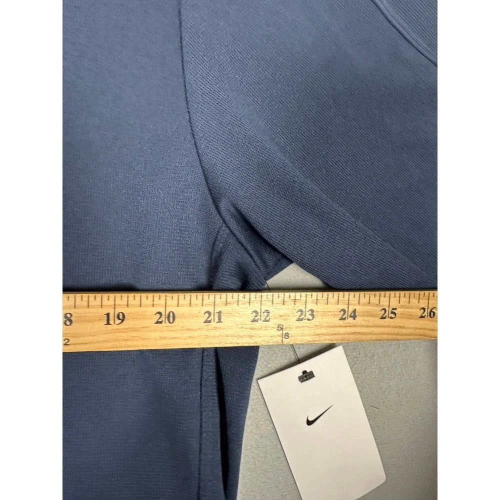 NEW Nike Shirt Mens Large Navy Blue Short Sleeve Embroidered Swoosh Logo Polo